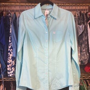 Cinch Sky Blue Long Sleeve Shirt